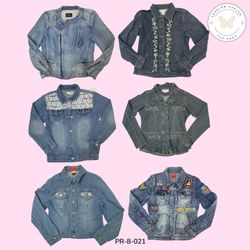 Fast Fashion Mix Denim Jacket – Relaxed Fit, Stree..