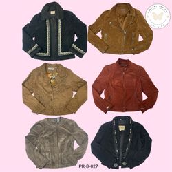 Two-Tone Suede Leather Jacket – Bold & Edgy Look (..