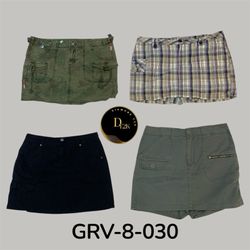 Y2K cargo mini skirt (GRV-8-030)