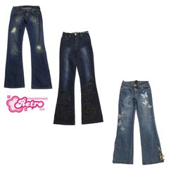 Jeans acampanados embellecidos Y2k (01-Ago)