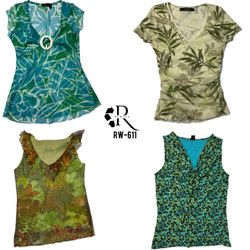 Y2K Forest Vibe Sleeveless Tops(RW-611)