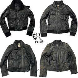 90’s/Y2K Cyber Girl Era Leather Jackets(..