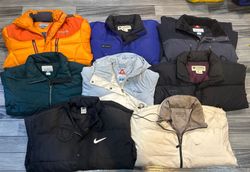 Columbia and Nike puffer jacket