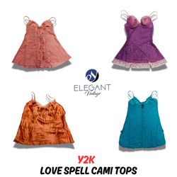 Y2K Love Spell Cami Tops - EV0724