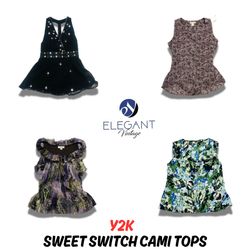 Y2K Sweet Stitch Cami Tops - EV0771