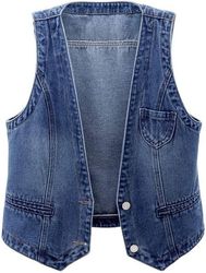 Ladies denim vests