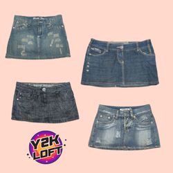 Y2K All American Denim Mini-Röcke