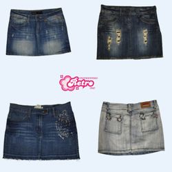 Y2K It Girl Denim Mini-Röcke (Aug-09)