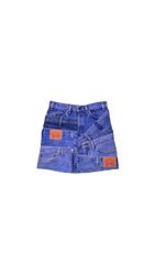 Upcycled Zero waste Denim mini-skirt