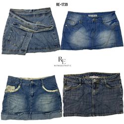 Y2K Britney Era Denim Mini Skirts (RE-1739)