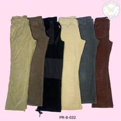 Patchwork Corduroy Pants – Y2K Vibe (PR-8-032)