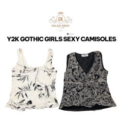 Y2K Gothic Mädchen Sexy Tops