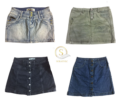 Saias mini e midi de denim
