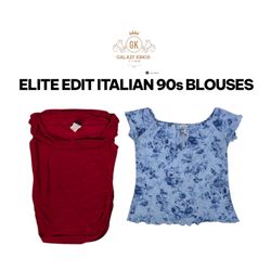 Elite Edit Italienische 90er Blusen