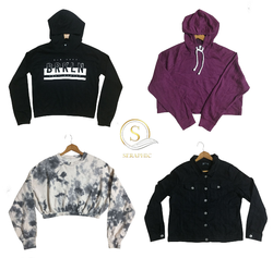 Pacote Mix de Jaqueta Jeans, Hoodie, moletons