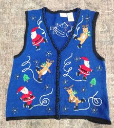 CR4730 Vintage-Weihnachtspullover