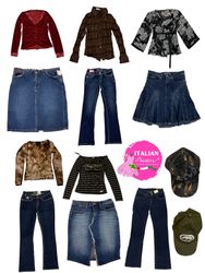Pacote misto de roupas de rua Y2K
