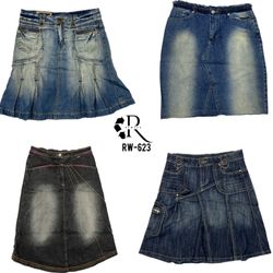Saia Midi de Jeans Y2K IT Girl (RW-623)