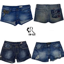 Shorts de Denim Mini da IT Girl Y2K (RW-629)