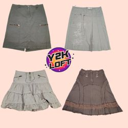 Y2K All American Cargo Midi Skirts