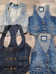 #105 Ladies Y2K Denim Vest -15