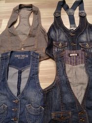 #104 Ladies Y2K Denim Vest -14