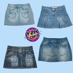 Y2K Marissa Cooper Denim Mini Skirts