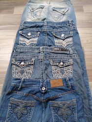 #103 Ladies Y2K Embroidery Flared Jeans -13