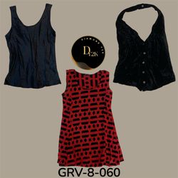 Y2k red cami tops (GRV-8-060)