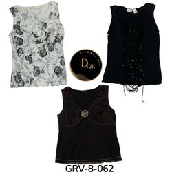 Y2k mix short sleeve blouse (GRV-8-062)