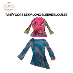 Fairy Core Sexy Langarmblusen