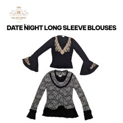 Date Night Sexy Langarmblusen