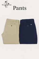 Pantaloni da dress classici in cotone per uomo