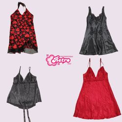Y2K Romance Tone Slip Dresses (Aug-19)