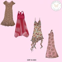 Abito in poliestere rosa Y2K – Vibrazioni retro Ba..
