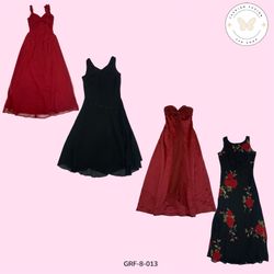 Robe rouge et noire Y2K | Mini en mesh poly vintag..