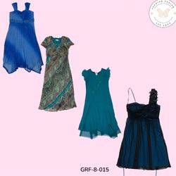 Vestido Azul de Poliéster Retro Y2K | Estética de ..