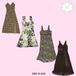Vestido Vintage Y2K Verde com Estampa | Look Elega..