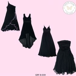 Vestido Preto Retro Y2K | Vibes Futuristas dos Ano..