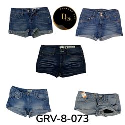 Y2k denim mini shorts (GRV-8-073)