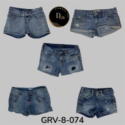 Y2k denim mini shorts (GRV-8-074)