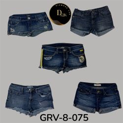 Y2k denim mini shorts (GRV-8-075)