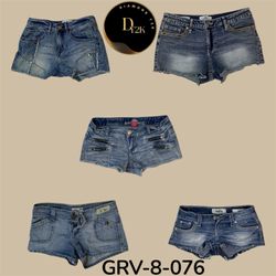 Y2k denim mini shorts (GRV-8-076)