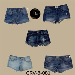 Y2k denim mini short (GRV-8-081)