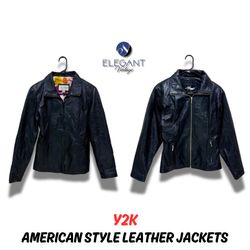 Y2K American Style Leather Jackets - EV0107
