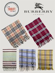 T1271 Burberry Scarve 🧣 100% Authentic Cashmere/W..