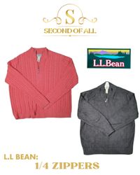 L.l bean 1/4 zips