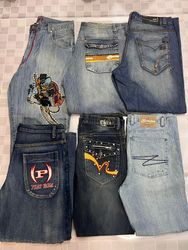 R104 Bolsa Masculina Jeans Baggy HipHop