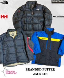 Branded Puffer Jackets Including The North Face, N..