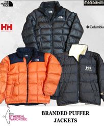 Branded Puffer Jackets Including The North Face, N..